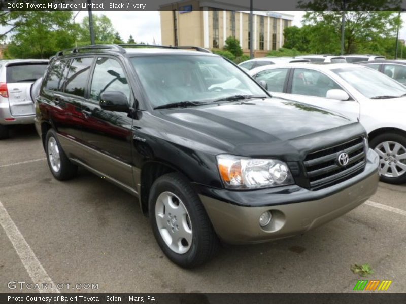 Black / Ivory 2005 Toyota Highlander Limited