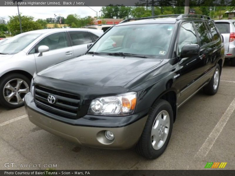 Black / Ivory 2005 Toyota Highlander Limited