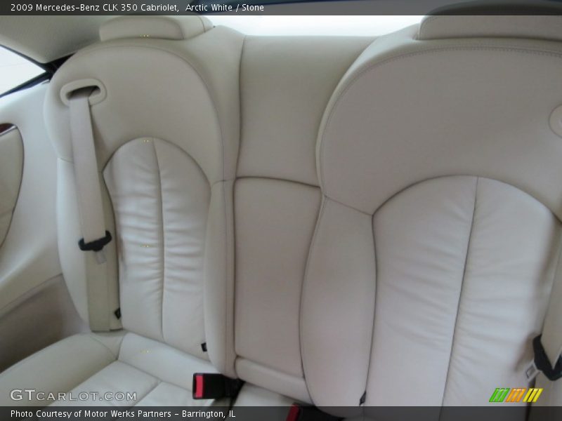 Arctic White / Stone 2009 Mercedes-Benz CLK 350 Cabriolet