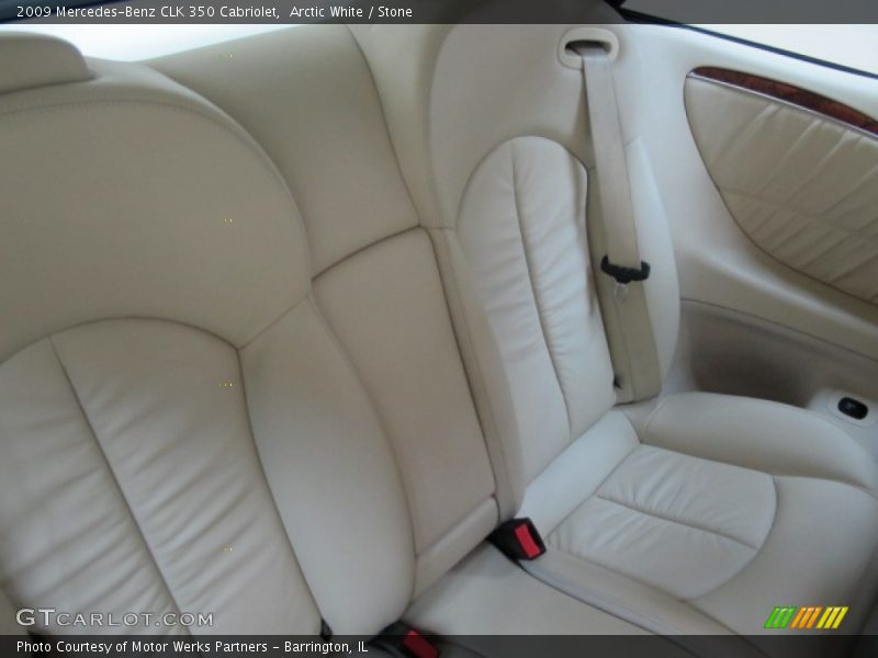 Arctic White / Stone 2009 Mercedes-Benz CLK 350 Cabriolet