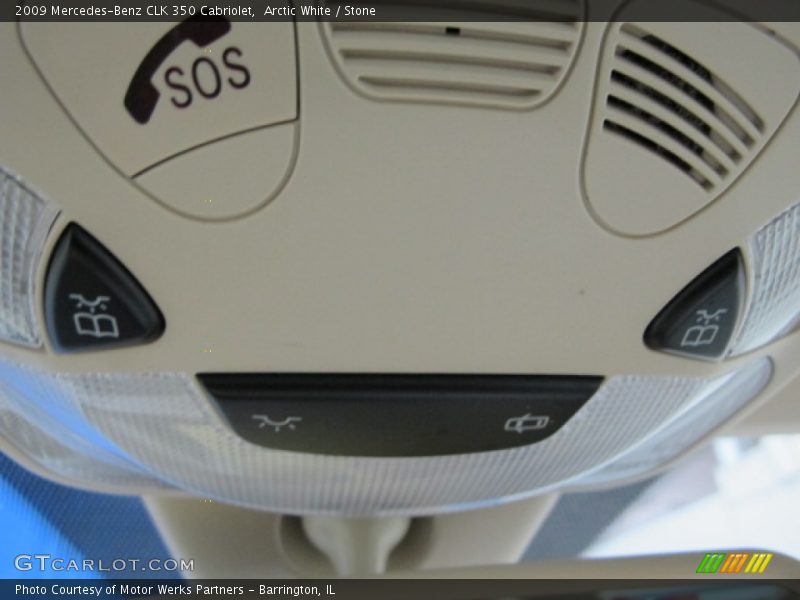 Arctic White / Stone 2009 Mercedes-Benz CLK 350 Cabriolet