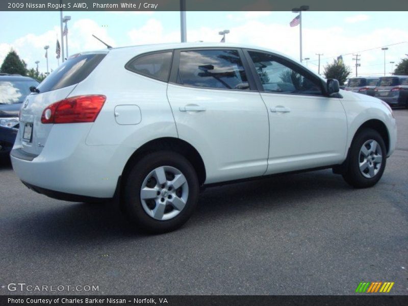 Phantom White / Gray 2009 Nissan Rogue S AWD