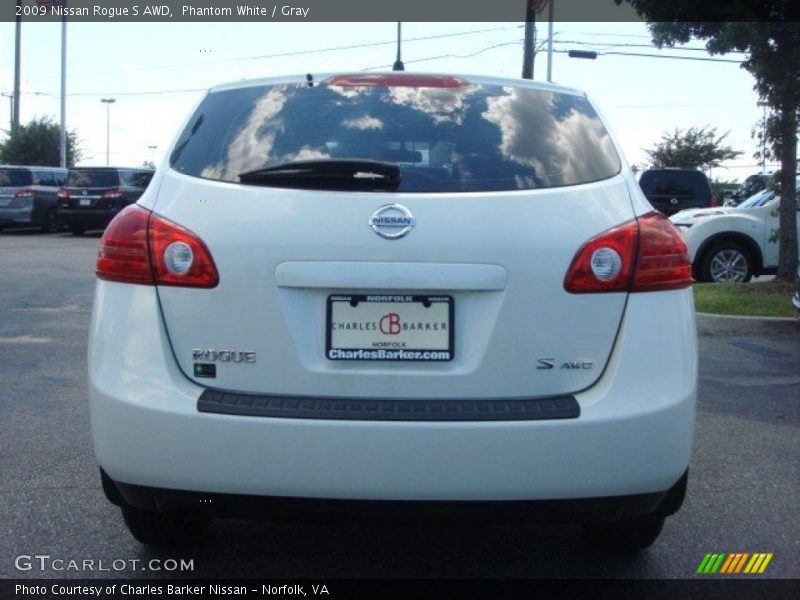 Phantom White / Gray 2009 Nissan Rogue S AWD