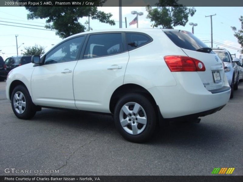 Phantom White / Gray 2009 Nissan Rogue S AWD
