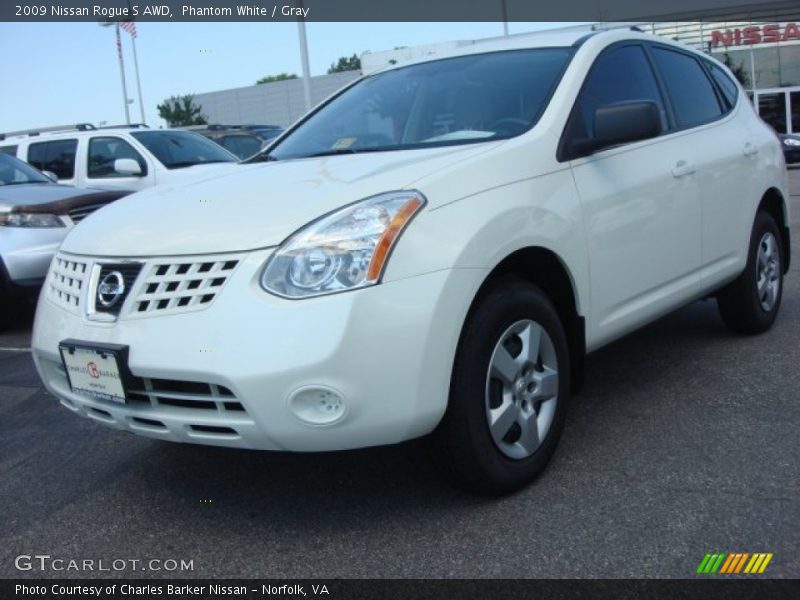 Phantom White / Gray 2009 Nissan Rogue S AWD
