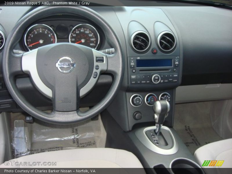 Phantom White / Gray 2009 Nissan Rogue S AWD