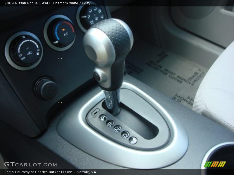 Phantom White / Gray 2009 Nissan Rogue S AWD