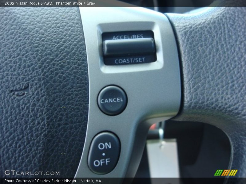 Phantom White / Gray 2009 Nissan Rogue S AWD