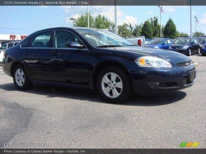 Imperial Blue Metallic / Gray 2010 Chevrolet Impala LT