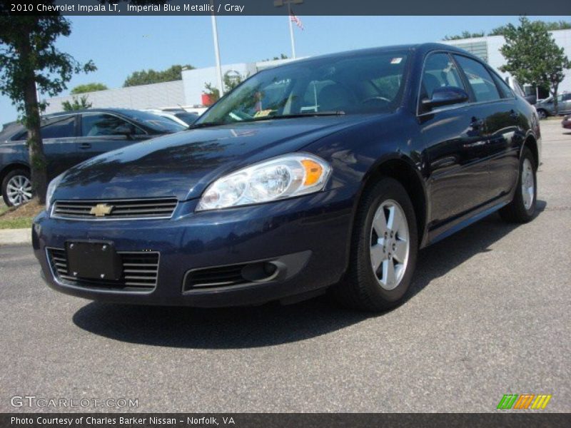 Imperial Blue Metallic / Gray 2010 Chevrolet Impala LT