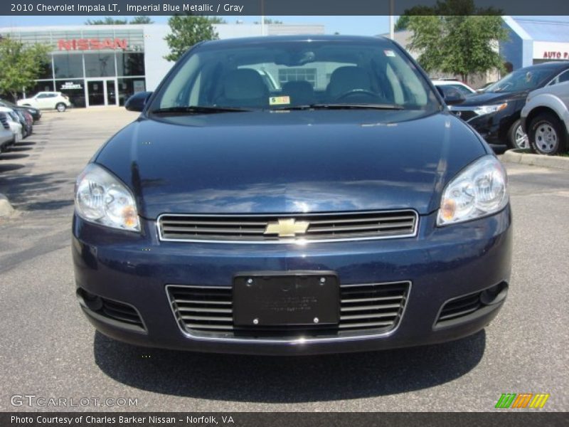 Imperial Blue Metallic / Gray 2010 Chevrolet Impala LT