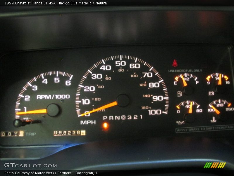 Indigo Blue Metallic / Neutral 1999 Chevrolet Tahoe LT 4x4