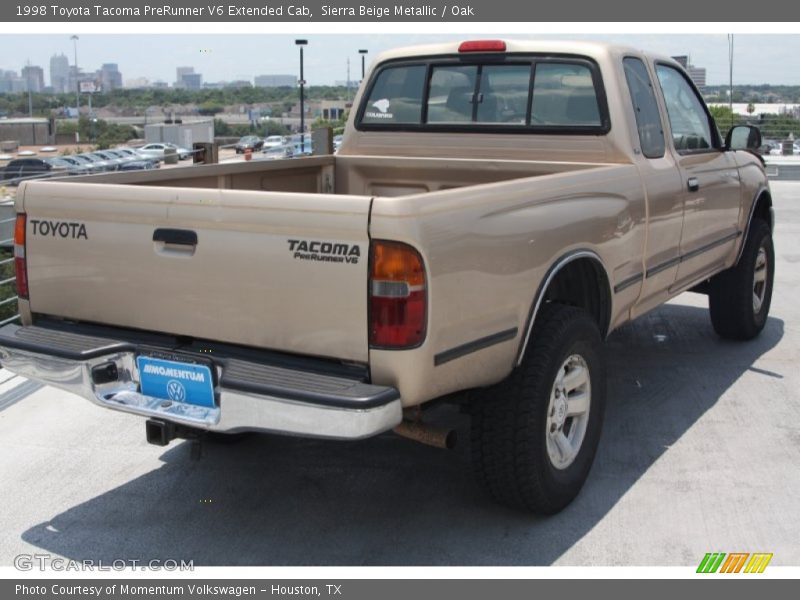 Sierra Beige Metallic / Oak 1998 Toyota Tacoma PreRunner V6 Extended Cab