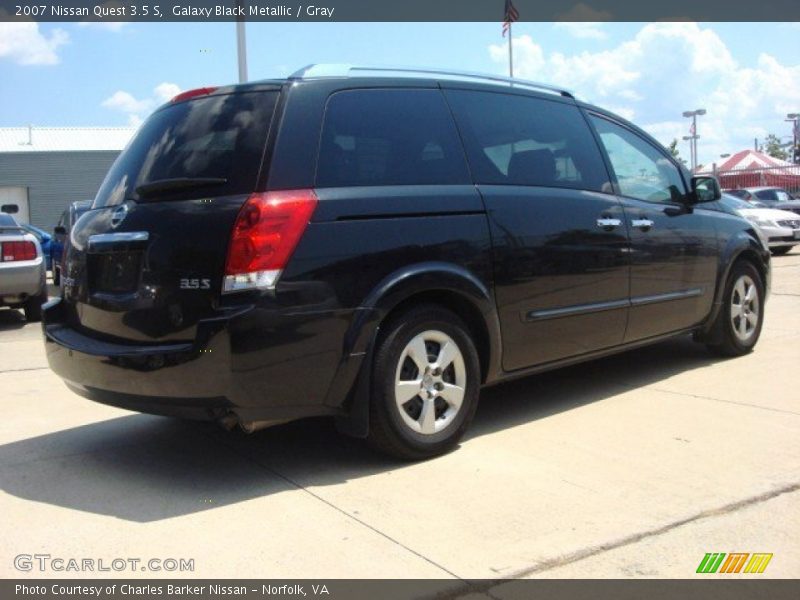 Galaxy Black Metallic / Gray 2007 Nissan Quest 3.5 S