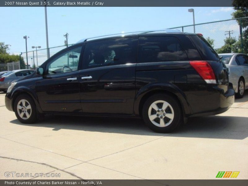Galaxy Black Metallic / Gray 2007 Nissan Quest 3.5 S