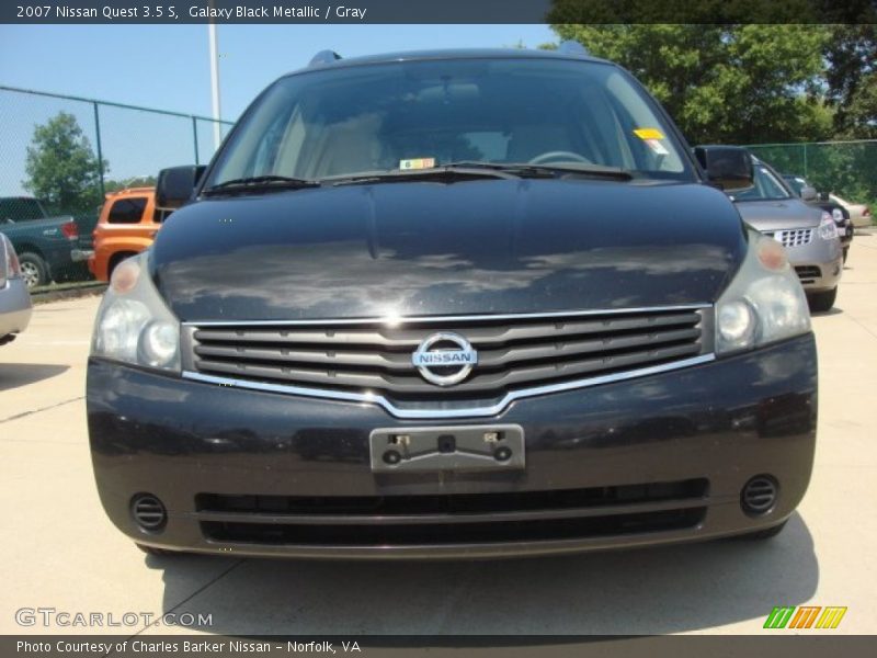Galaxy Black Metallic / Gray 2007 Nissan Quest 3.5 S