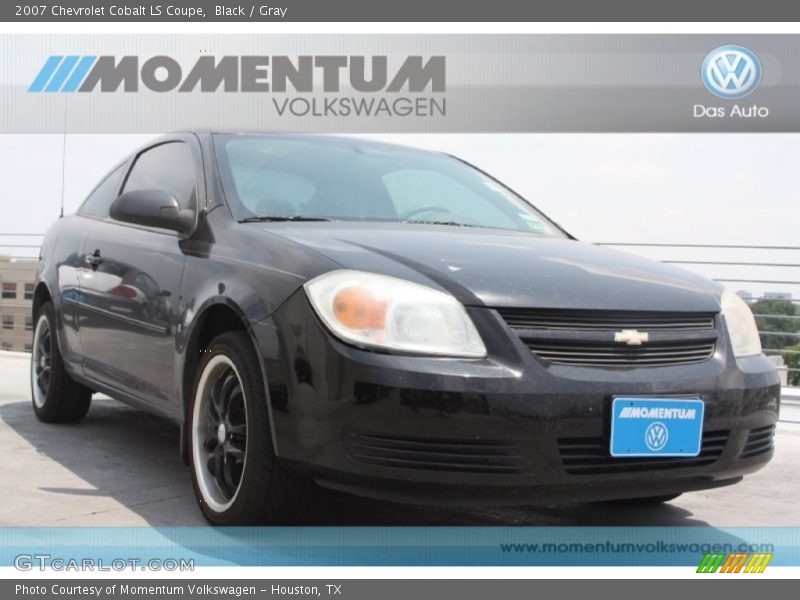 Black / Gray 2007 Chevrolet Cobalt LS Coupe