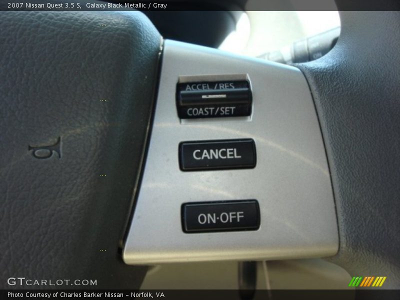 Galaxy Black Metallic / Gray 2007 Nissan Quest 3.5 S