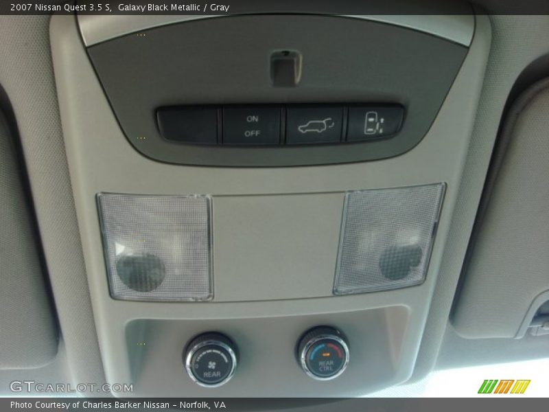 Galaxy Black Metallic / Gray 2007 Nissan Quest 3.5 S