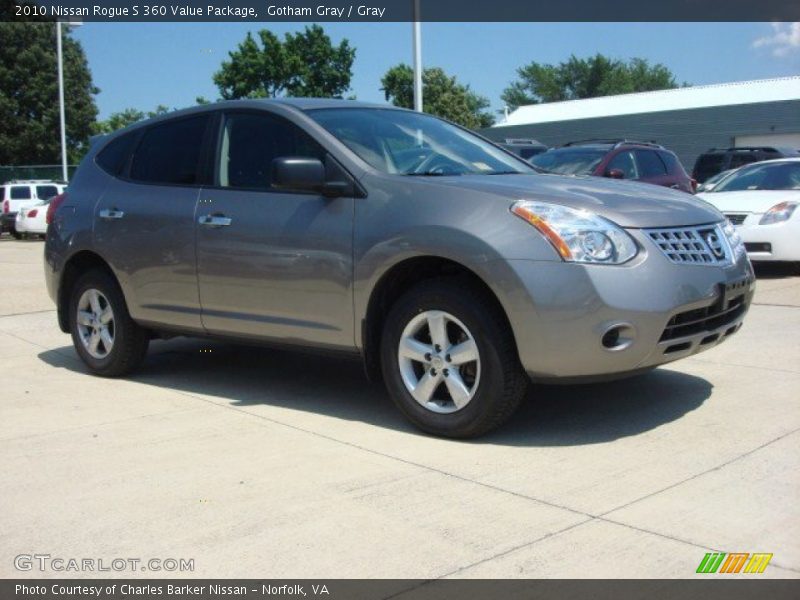 Gotham Gray / Gray 2010 Nissan Rogue S 360 Value Package