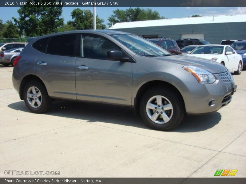 Gotham Gray / Gray 2010 Nissan Rogue S 360 Value Package