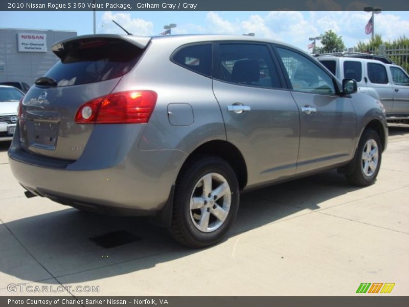 Gotham Gray / Gray 2010 Nissan Rogue S 360 Value Package