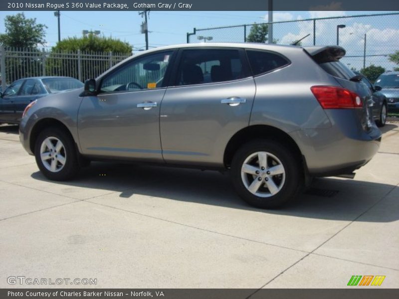 Gotham Gray / Gray 2010 Nissan Rogue S 360 Value Package