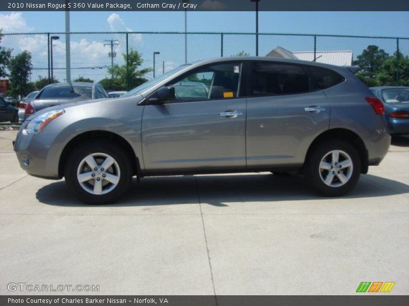 Gotham Gray / Gray 2010 Nissan Rogue S 360 Value Package