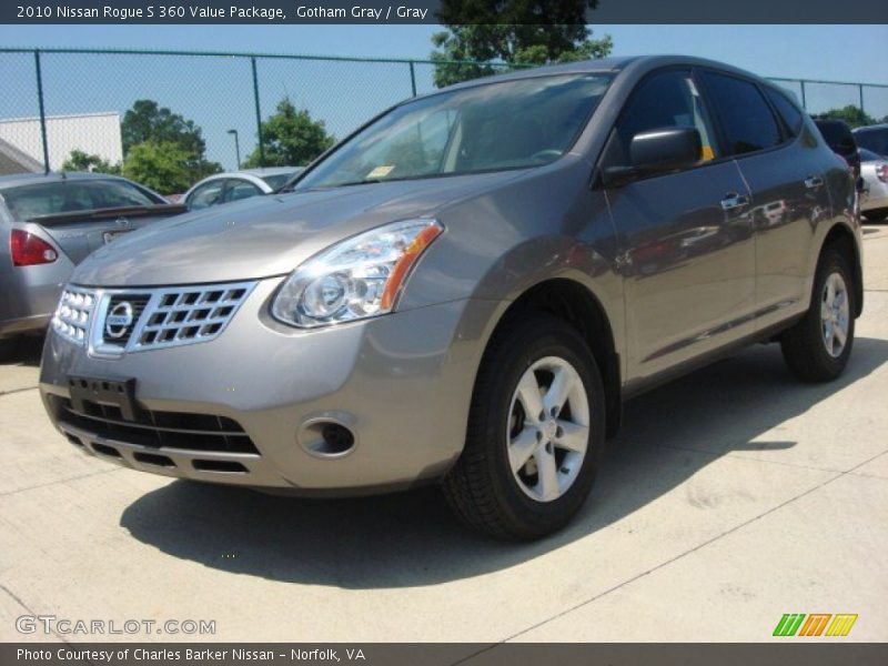 Gotham Gray / Gray 2010 Nissan Rogue S 360 Value Package