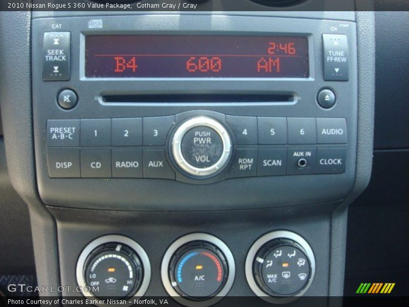 Gotham Gray / Gray 2010 Nissan Rogue S 360 Value Package
