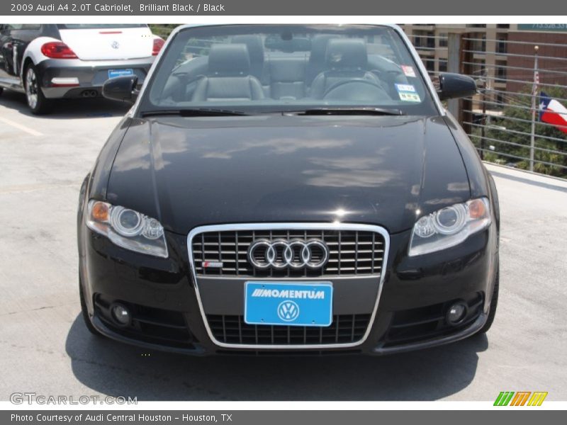 Brilliant Black / Black 2009 Audi A4 2.0T Cabriolet