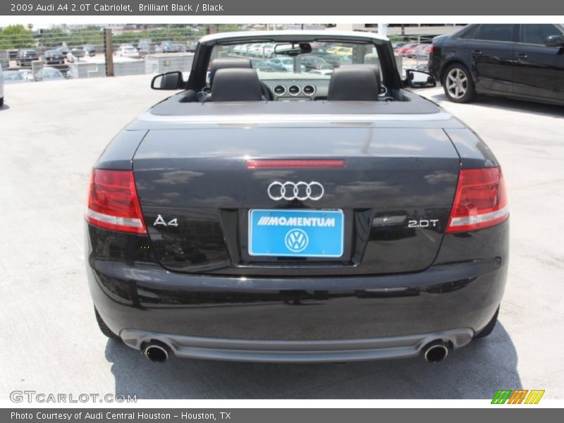 Brilliant Black / Black 2009 Audi A4 2.0T Cabriolet