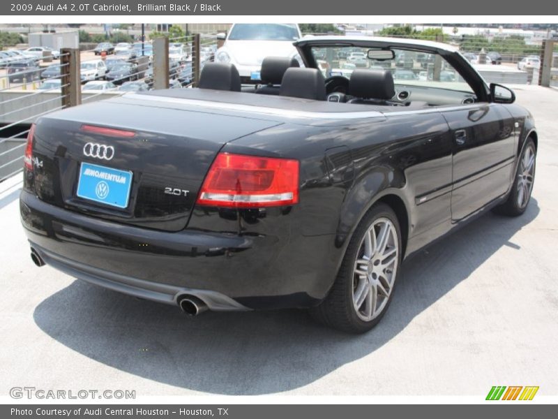 Brilliant Black / Black 2009 Audi A4 2.0T Cabriolet