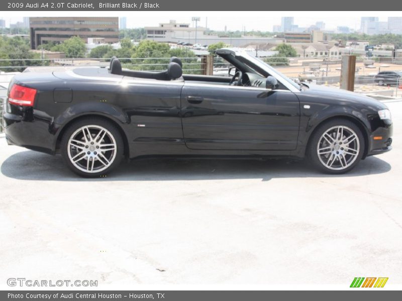 Brilliant Black / Black 2009 Audi A4 2.0T Cabriolet