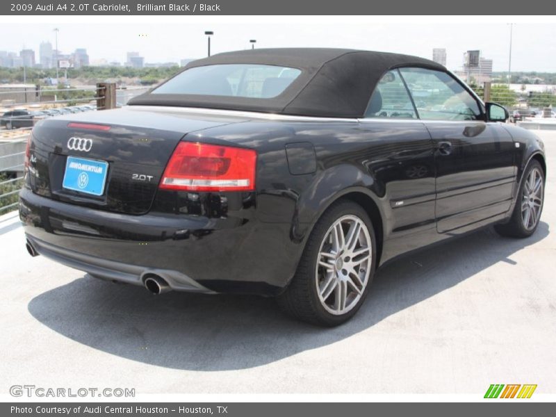 Brilliant Black / Black 2009 Audi A4 2.0T Cabriolet