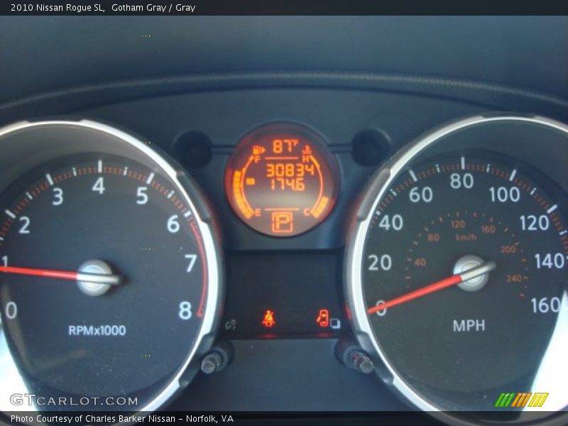 Gotham Gray / Gray 2010 Nissan Rogue SL