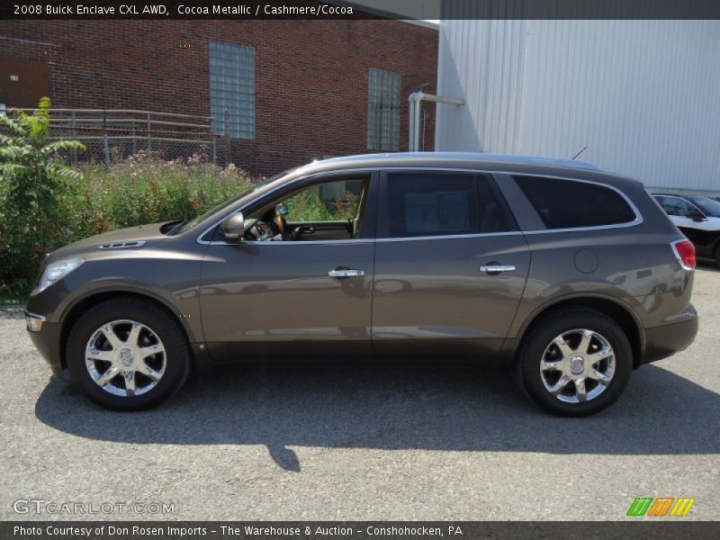 Cocoa Metallic / Cashmere/Cocoa 2008 Buick Enclave CXL AWD
