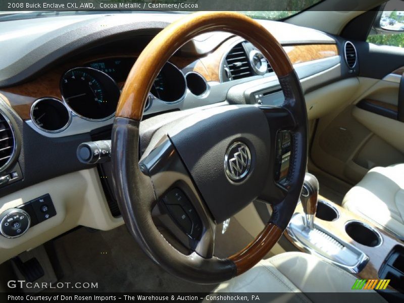 Cocoa Metallic / Cashmere/Cocoa 2008 Buick Enclave CXL AWD