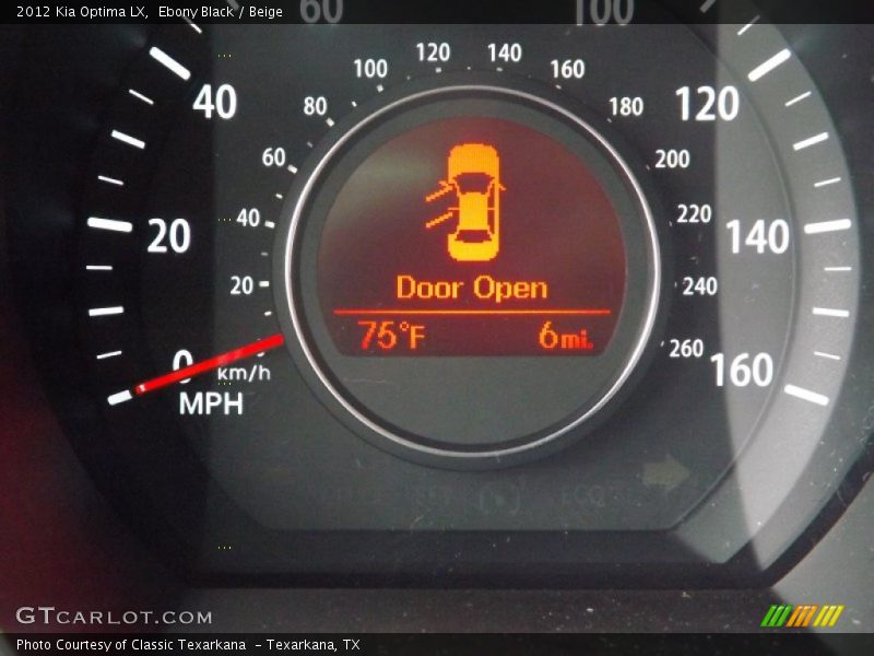 Ebony Black / Beige 2012 Kia Optima LX