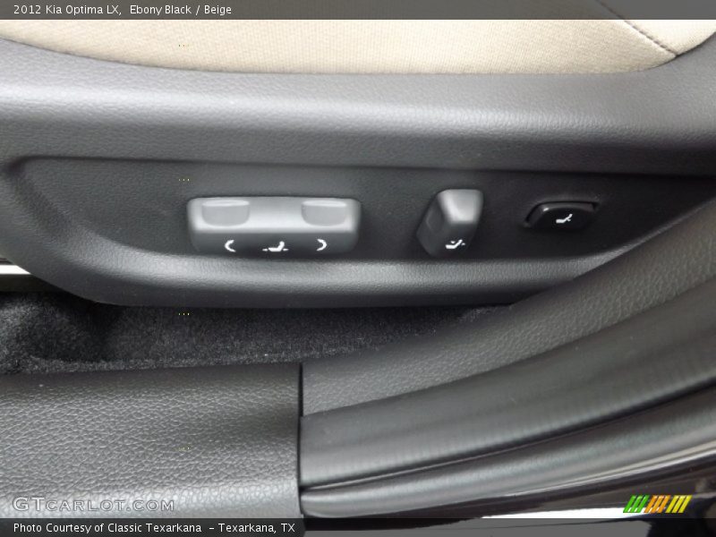 Ebony Black / Beige 2012 Kia Optima LX