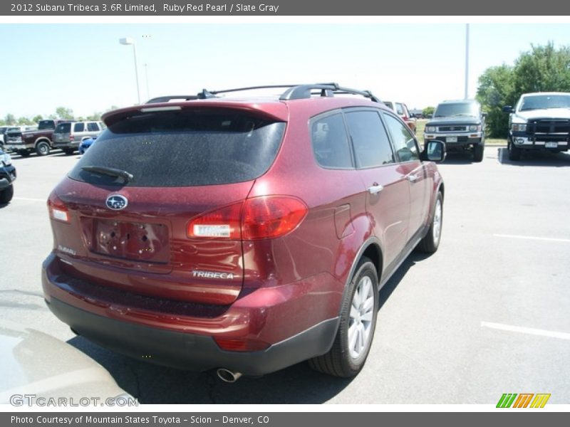 Ruby Red Pearl / Slate Gray 2012 Subaru Tribeca 3.6R Limited