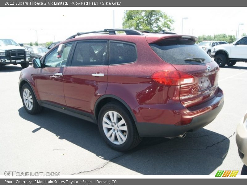 Ruby Red Pearl / Slate Gray 2012 Subaru Tribeca 3.6R Limited