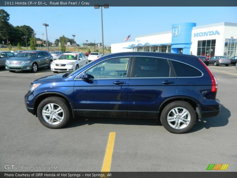 Royal Blue Pearl / Gray 2011 Honda CR-V EX-L