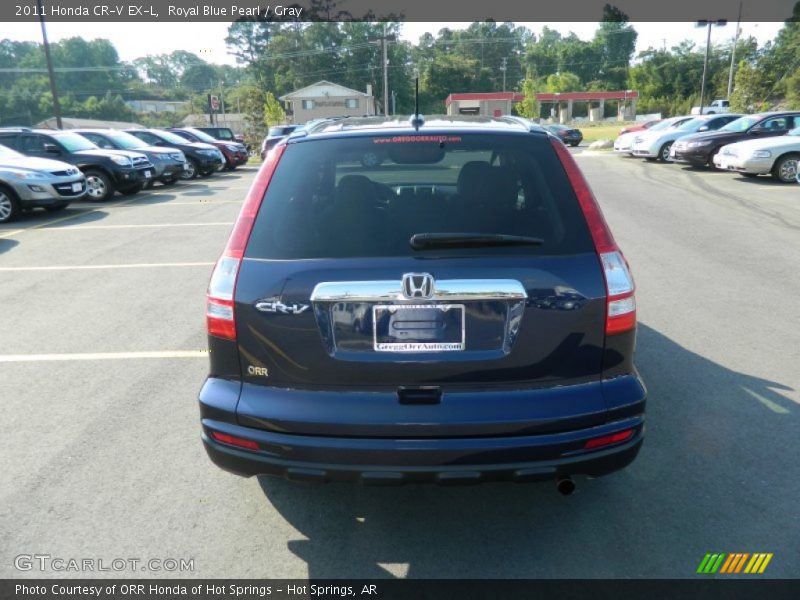 Royal Blue Pearl / Gray 2011 Honda CR-V EX-L