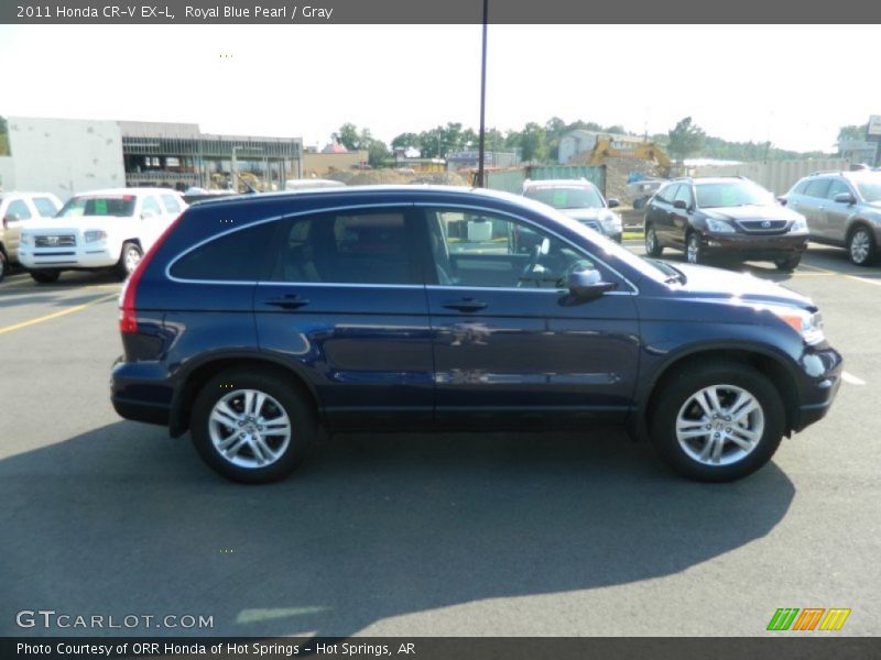 Royal Blue Pearl / Gray 2011 Honda CR-V EX-L