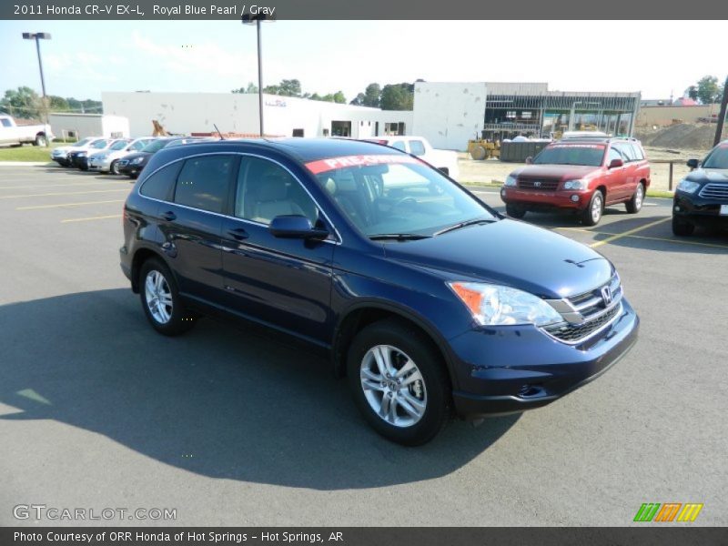 Royal Blue Pearl / Gray 2011 Honda CR-V EX-L
