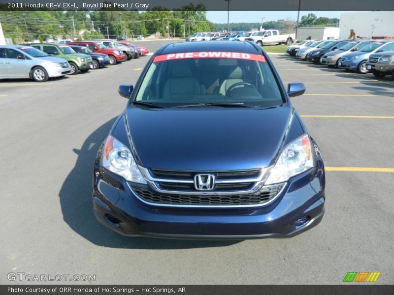 Royal Blue Pearl / Gray 2011 Honda CR-V EX-L