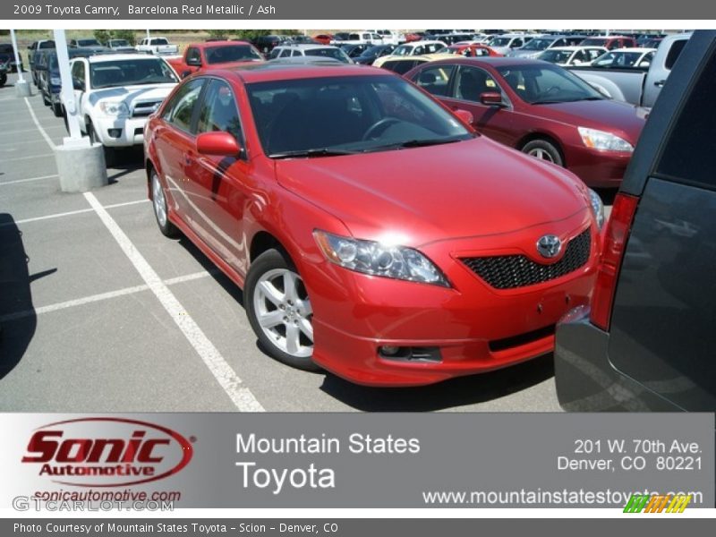 Barcelona Red Metallic / Ash 2009 Toyota Camry