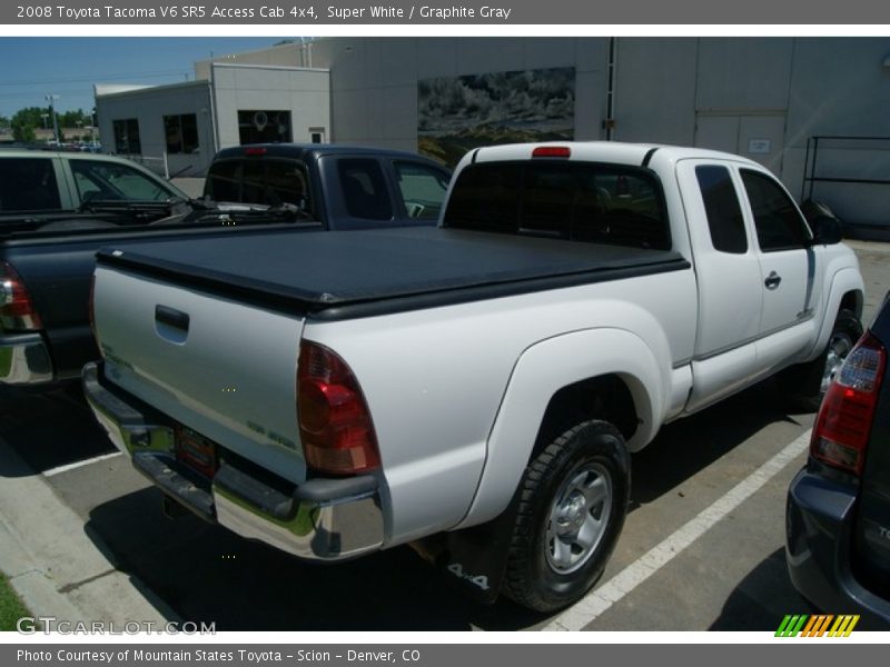 Super White / Graphite Gray 2008 Toyota Tacoma V6 SR5 Access Cab 4x4