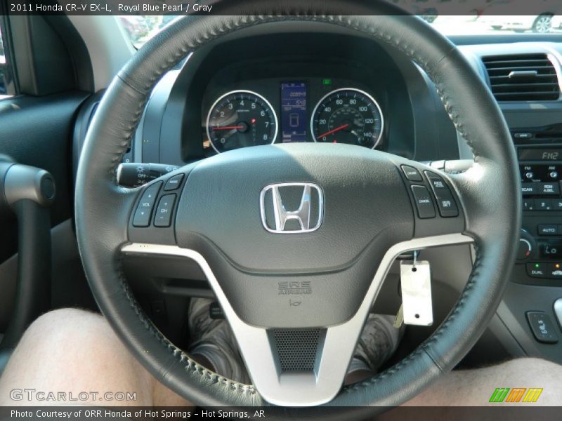 Royal Blue Pearl / Gray 2011 Honda CR-V EX-L